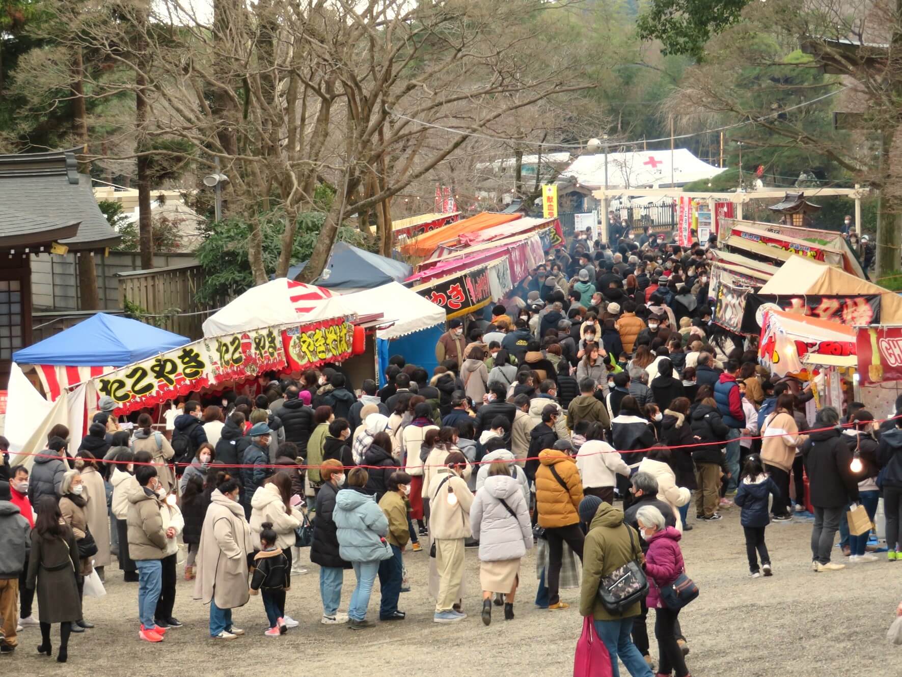 露天商の様子